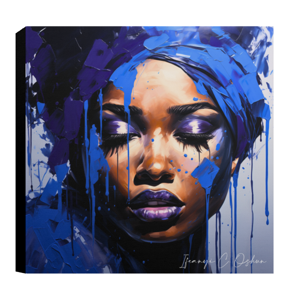 "Third Eye Epiphany" INDIGO MOOD Collection No. 1 by Ifeanyi C. Oshun