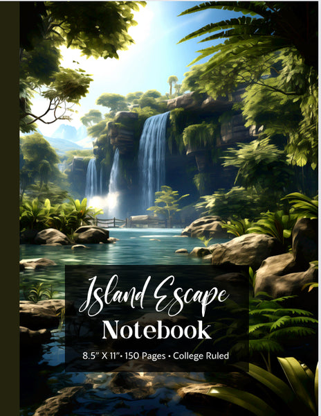 Imaginate 1111 Chunkies(tm) Island Escape Notebook SERIES Ifeanyi C. Oshun | 8.5" x 11" College Ruled 150 pages