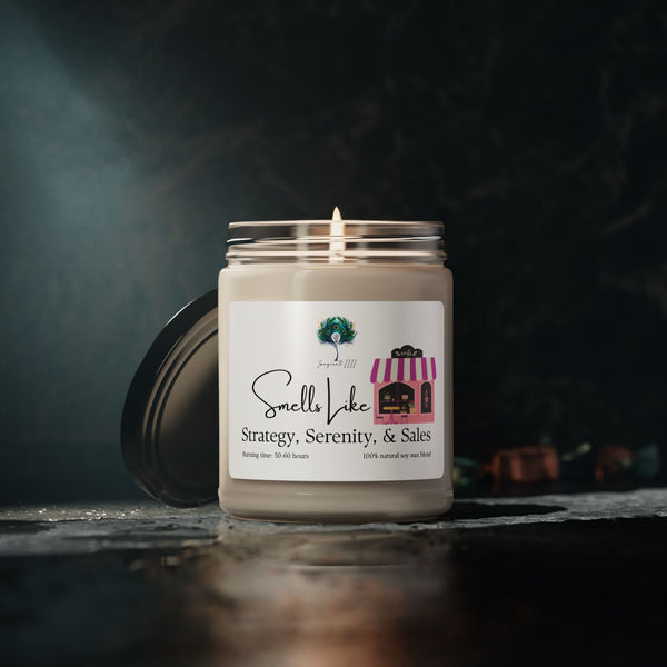 Smells Like Strategy, Serenity and Sales Imaginate 1111 Soy Candle - 9oz Scented Candle for Gifts, Relaxation & Celebrations