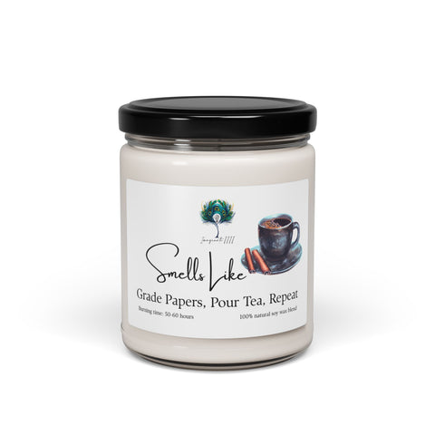 Smells Like Grade Papers, Pour Tea, Repeat Imaginate 1111 Soy Candle - 9oz Scented Candle for Gifts, Relaxation & Celebrations