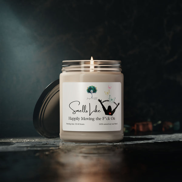 Smells Like Happily Moving the Fuck On Imaginate 1111 Soy Candle - 9oz Scented Candle for Gifts, Relaxation & Celebrations