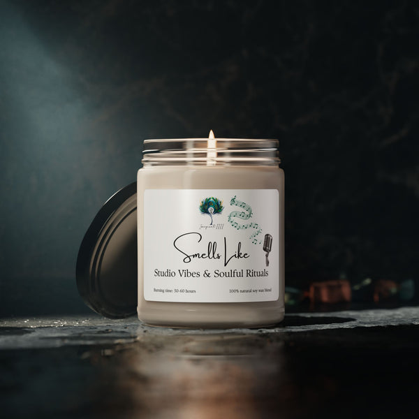 Smells Like Studio Vibes and Soulful Rituals Imaginate 1111 Soy Candle - 9oz Scented Candle for Gifts, Relaxation & Celebrations