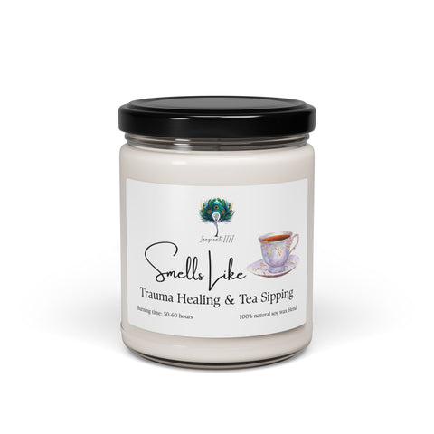 Smells Like Trauma Healing and Tea Sipping Imaginate 1111 Soy Candle - 9oz Scented Candle for Gifts, Relaxation & Celebrations