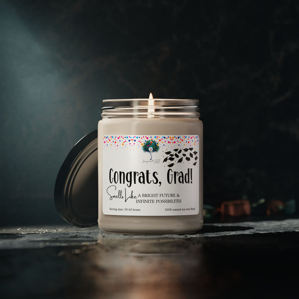 Congrats, Grad! Smells Like A Bright Future and Infinite Possibilities Imaginate 1111 Soy Candle - 9oz Scented Candle for Gifts, Relaxation & Celebrations