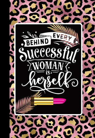 Imaginate1111 Bosslady Pink and Black Leopard Print Ifeanyi C. Oshun | Paperback Composition Book College Ruled 8.5" x 11" 100 pages