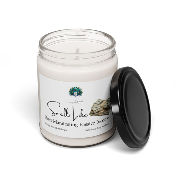 Smells Like She's Manifesting Passive Income Soy Candle - 9oz Scented Candle for Gifts, Relaxation & Celebrations Imaginate 1111
