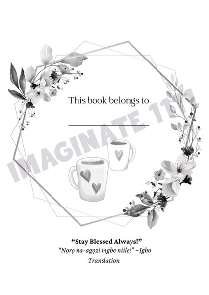 Imaginate 1111 Strawberry Tea Time Pink Plaid Ifeanyi C. Oshun Chunkies(tm) Notebook | Composition Book College Ruled 8.5" x 11" 150 Pages Paperback