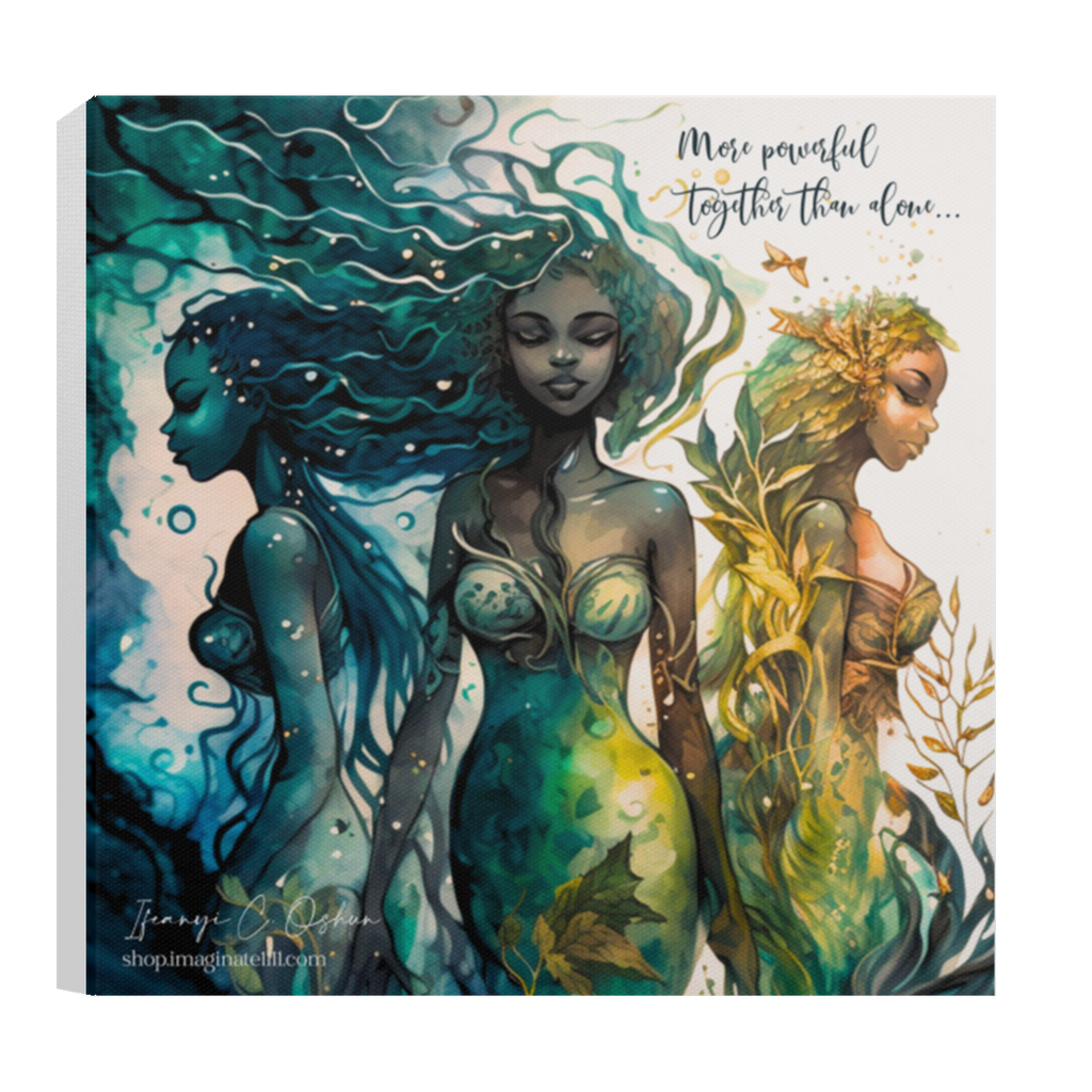 "Sea Sisters" by Ifeanyi C. Oshun MERMAID COLLECTION 1