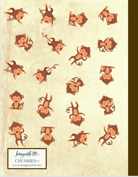 Imaginate 1111 Rowdy Monkeys and Bananas Ifeanyi C. Oshun Chunkies(tm) Notebook | Composition Book College Ruled 150 Pages Paperback